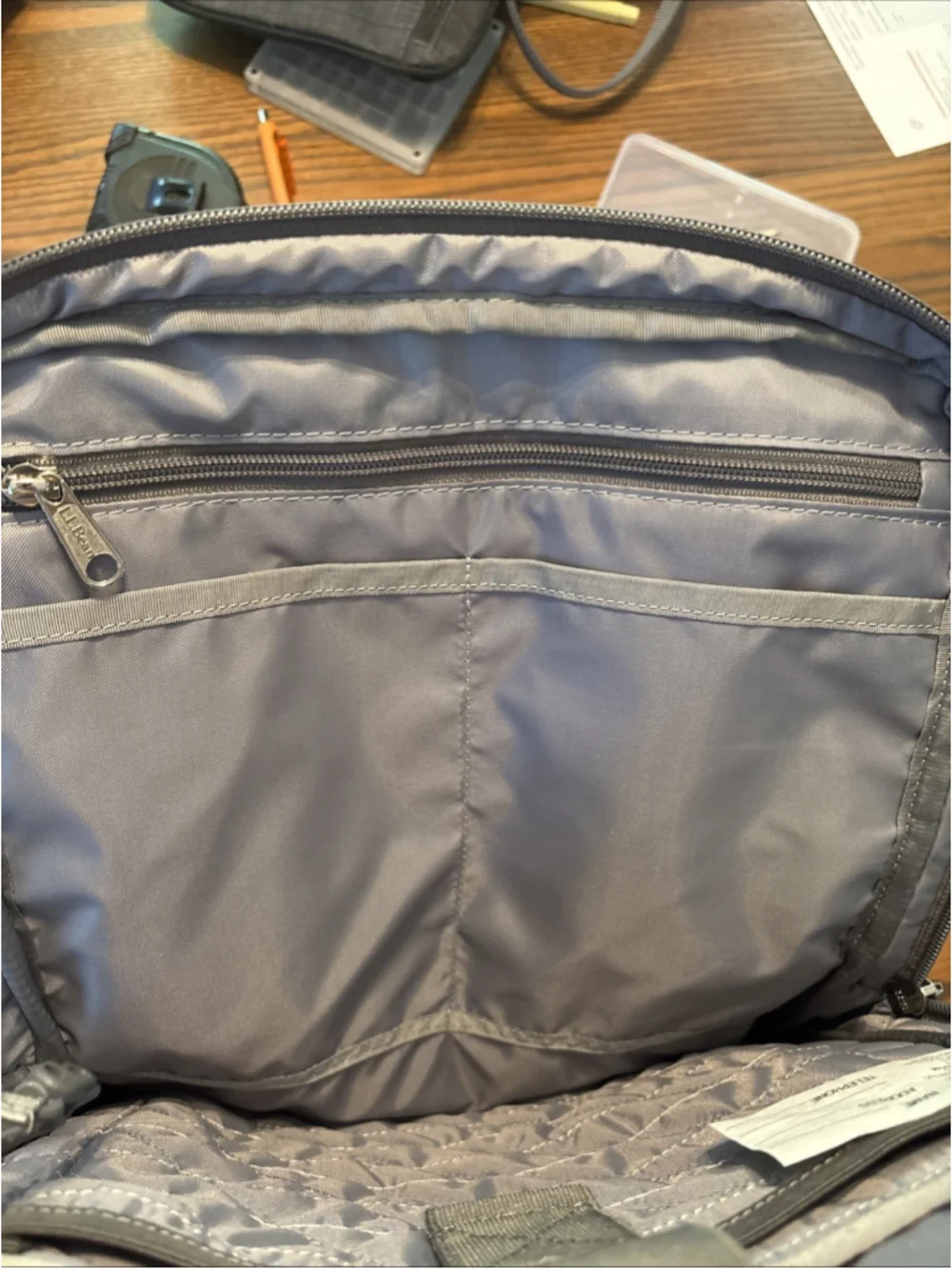 LL Bean Computer Carry Bag #302437 W Outside Pocket